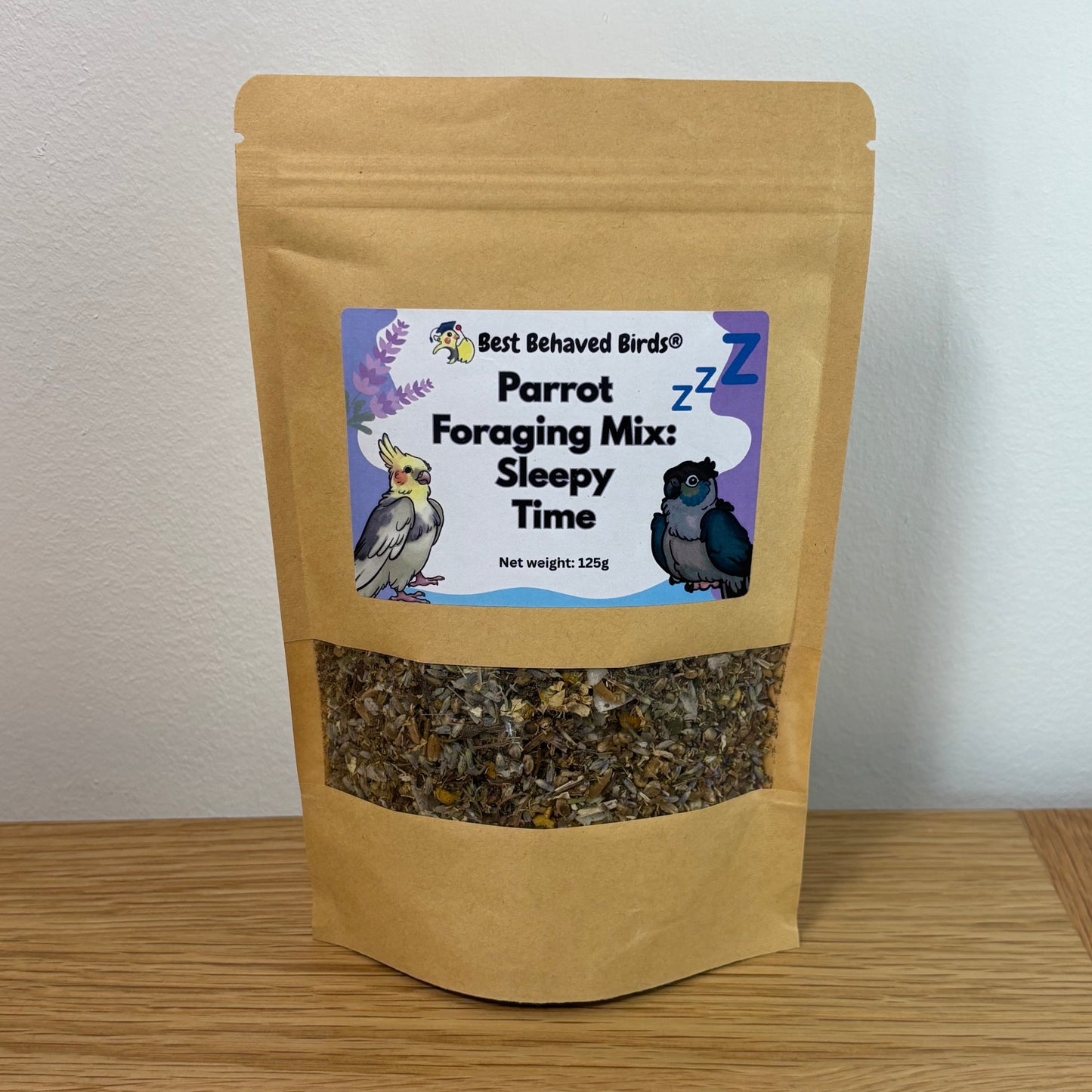 Parrot Foraging Mix: Sleepy Time - 125g - Best Behaved Birds