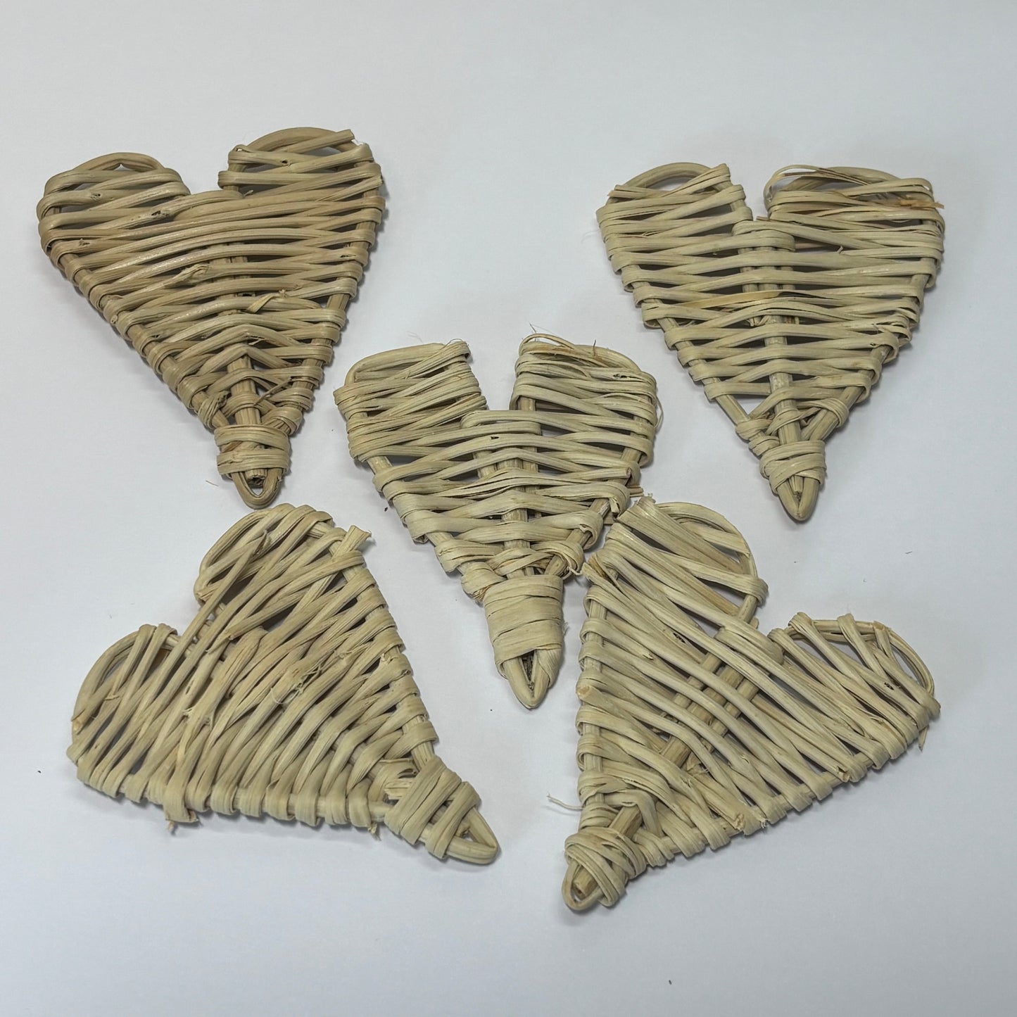 Mini Vine Hearts Parrot Toy Parts - Pack of 5 - Best Behaved Birds