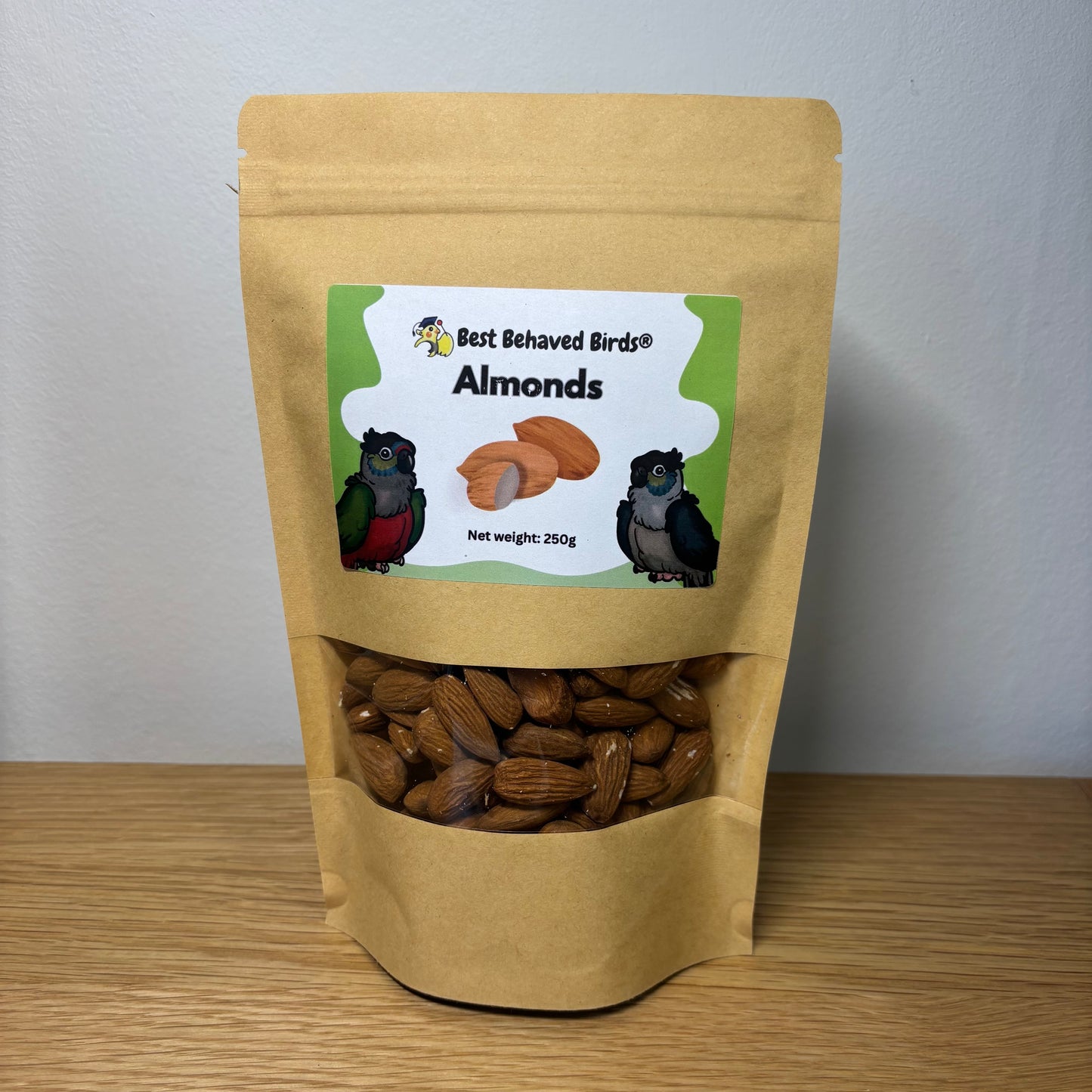 Almonds 250g - Best Behaved Birds