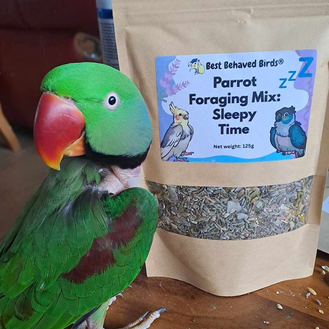 Parrot Foraging Mix: Sleepy Time - 125g - Best Behaved Birds
