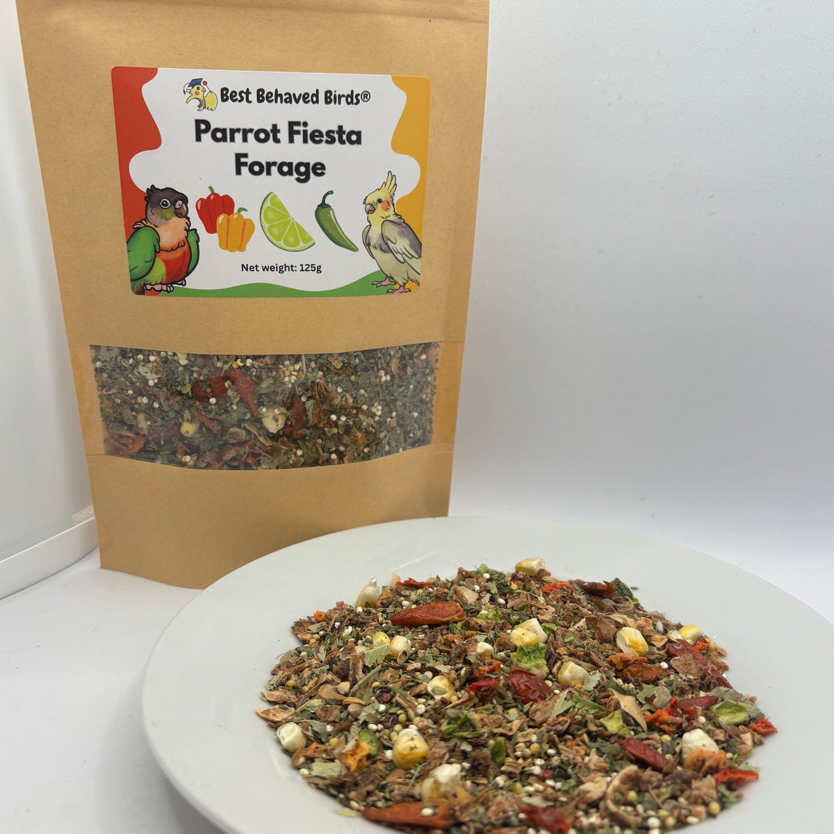 Parrot Forage Fiesta 125g - Best Behaved Birds