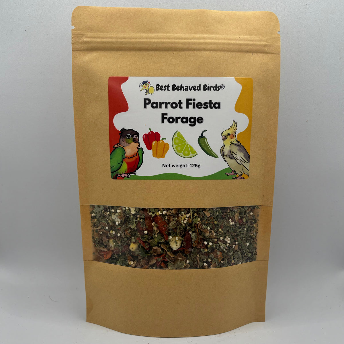 Parrot Forage Fiesta 125g - Best Behaved Birds