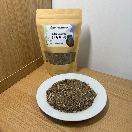 Tulsi Leaves (Holy Basil) 50g - Best Behaved Birds