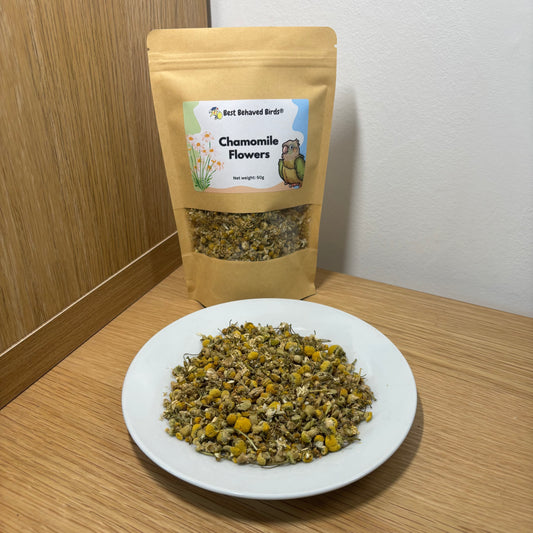 Chamomile Flowers 50g - Best Behaved Birds