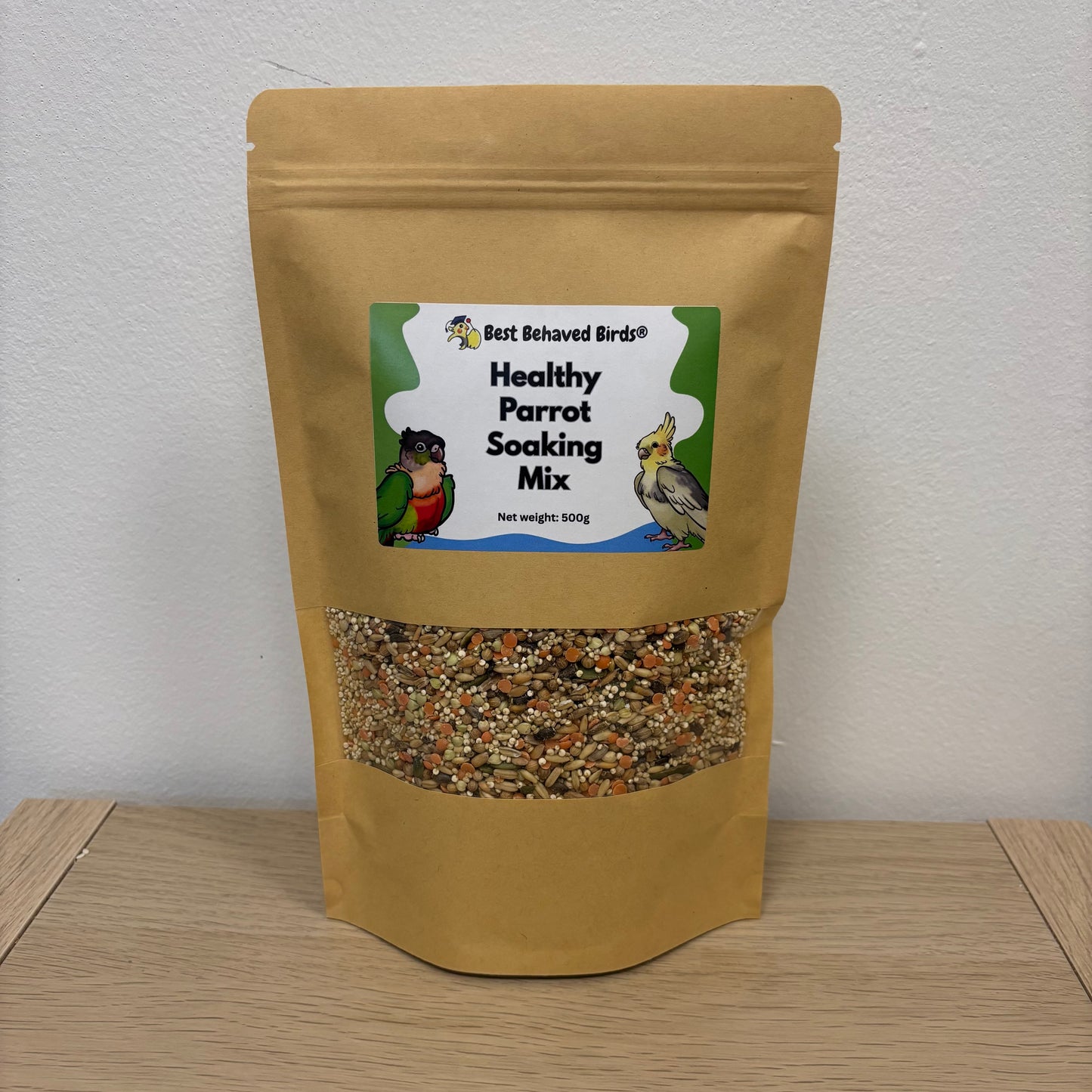 Healthy Parrot Soaking Mix 500g - Best Behaved Birds