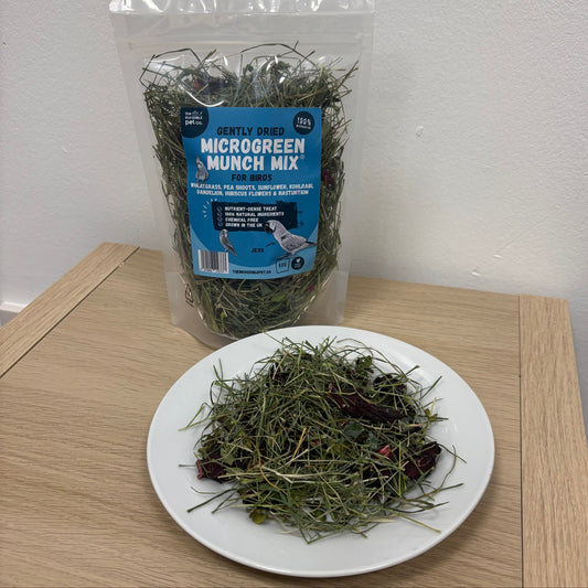 Gently Dried Microgreen Munch Mix for Birds 60g - The Incredible Pet Co
