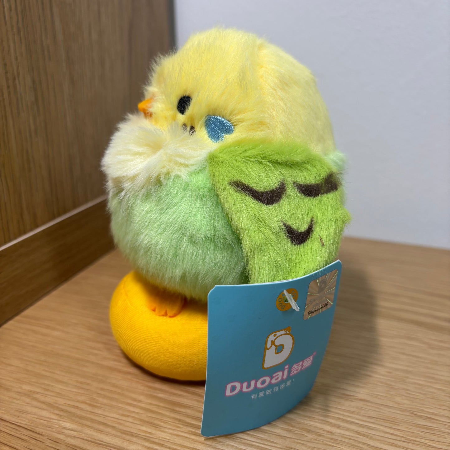 Budgie Plushie Cuddly Toy (Green Chest) - Best Behaved Birds