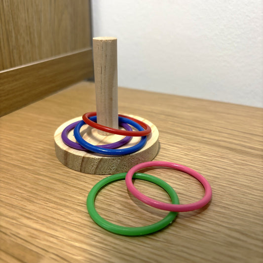 Pet Bird Ring Toss Training Toy - Best Behaved Birds