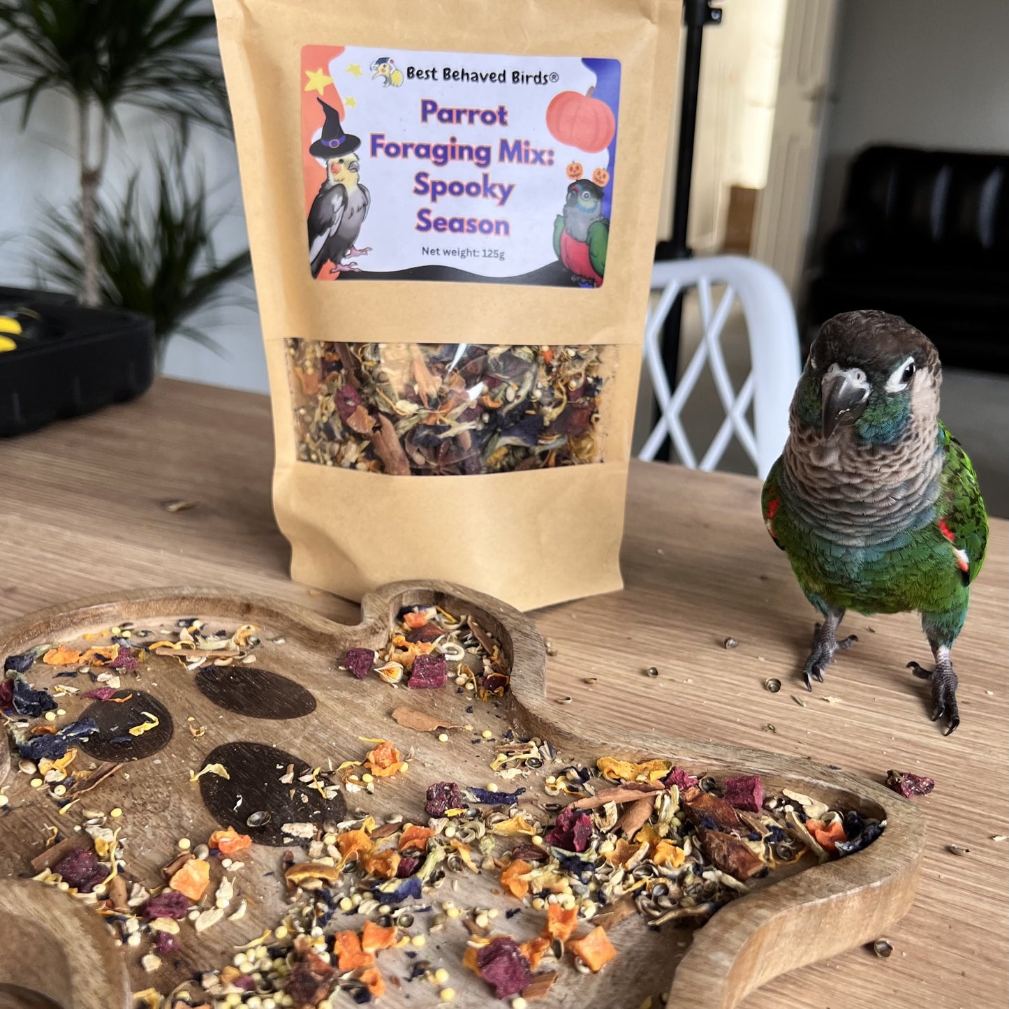 Parrot Foraging Mix: Spooky Season - Limited Edition 125g - Best Behaved Birds
