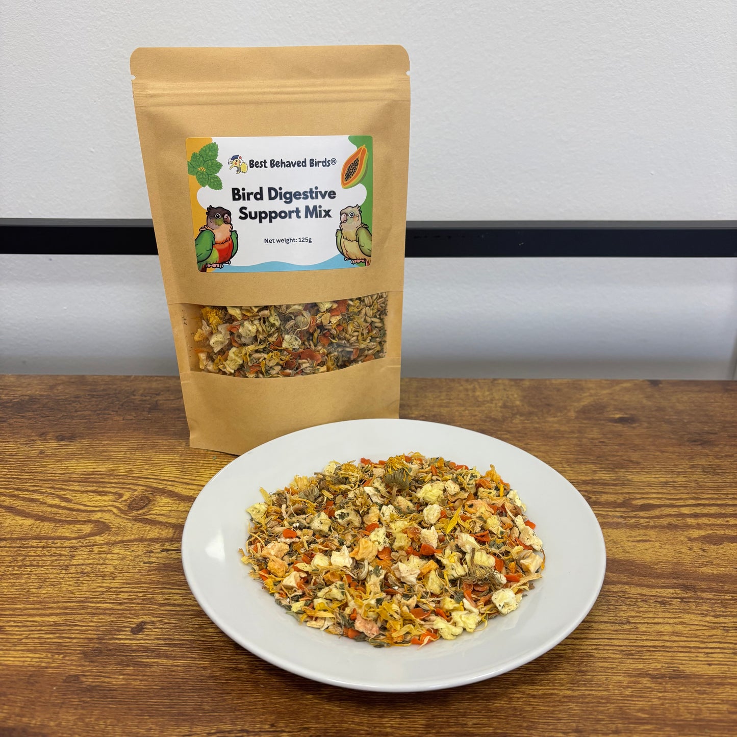 Bird Digestive Support Mix 125g - Best Behaved Birds