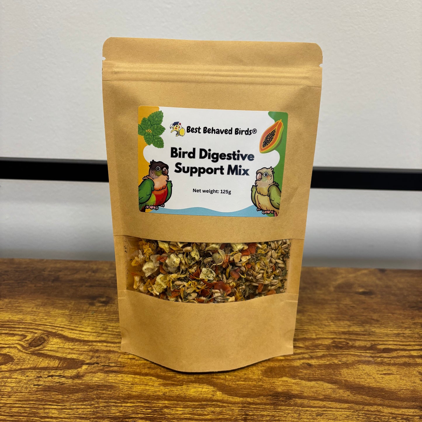 Bird Digestive Support Mix 125g - Best Behaved Birds