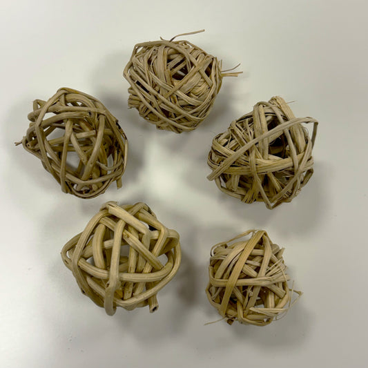 Mini Vine Balls Parrot Toy Parts - Pack of 5 - Best Behaved Birds