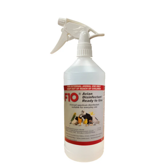 F10 Avian Disinfectant 1L - Ready to Use with Trigger Spray